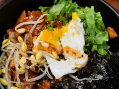 鱿鱼五花肉拌饭-米屋石锅拌饭(师大店)