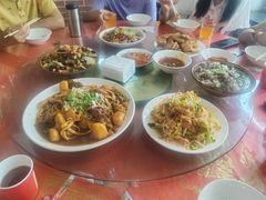 -陕北农家小吃风干羊肉剁荞面
