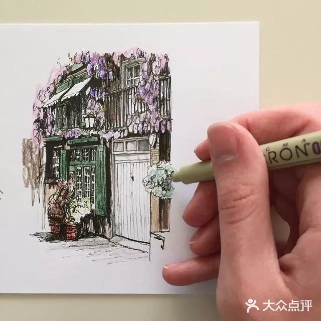 没想到彩铅画风景也能有这样效果！