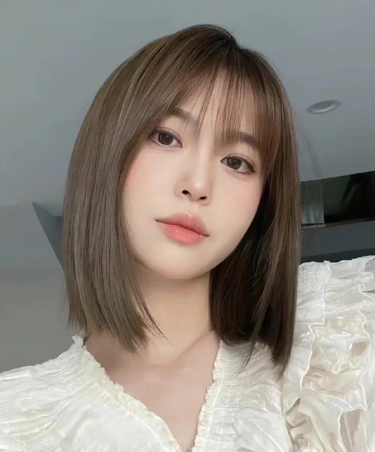 齐肩发➕浅棕色.减龄又显白