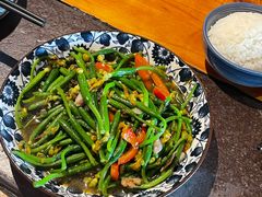 榄菜肉末黄瓜花-上楼私房菜(院士路店)