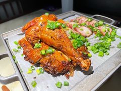 烤肉烤鸡双拼-绿茶餐厅(成都大悦城店)