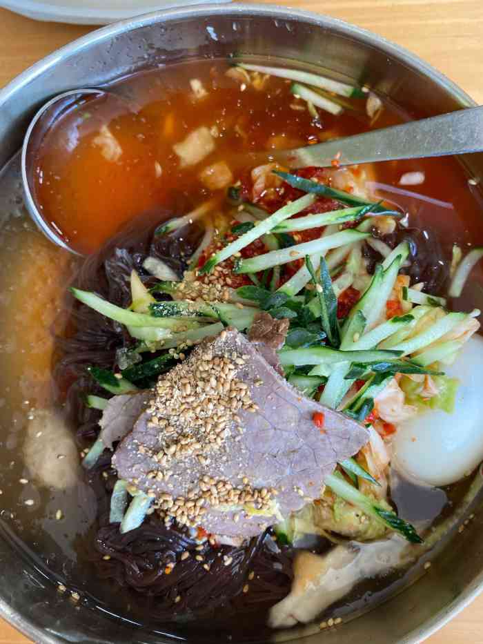 顺姬冷面(长白西路店)-"在机场候机还有好久,想说不能白来一趟,想.