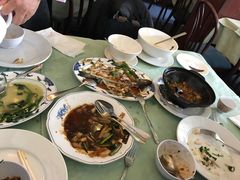 鱼香茄子煲 葱爆牛肉 扬州炒饭 番茄蛋汤-茗贵坊食府