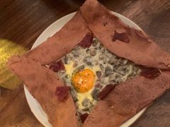 奶油培根鸡蛋荞麦可丽饼-salée