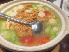 丝瓜鱼丸炖馓子-永安鱼庄·镇江菜(东吴路店)