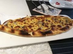 蘑菇奶酪皮塔-伊斯坦布尔土耳其清真咖啡餐厅