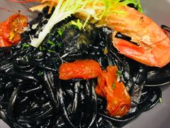 大虾海鲜墨鱼汁扁面-打趸BTC·Breaktime cafe(北京路店)