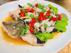 花椒蒸桂花鱼-水乡人家私房菜(逢简店)