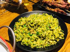 炒榆钱-敦煌夜市