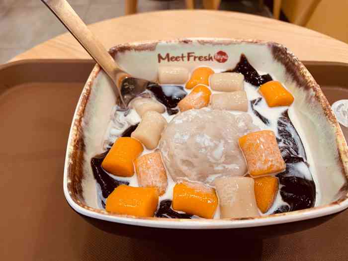 鲜芋仙meet fresh(万达店)-"喜欢吃芋泥,来拔草芋泥厚奶.原价30元,.