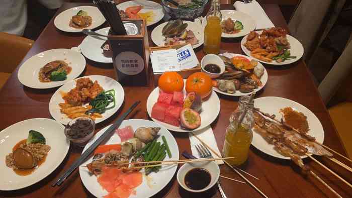 海鲜烧烤自助餐厅(深圳盐田凯悦酒店)-"[薄荷]环境:在酒店30楼,要了个