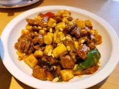 松子牛肉炒年糕-兔爸私家小厨(新北万达店)