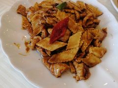 茭白炒精片-怡园饭店-餐厅(四望亭店)