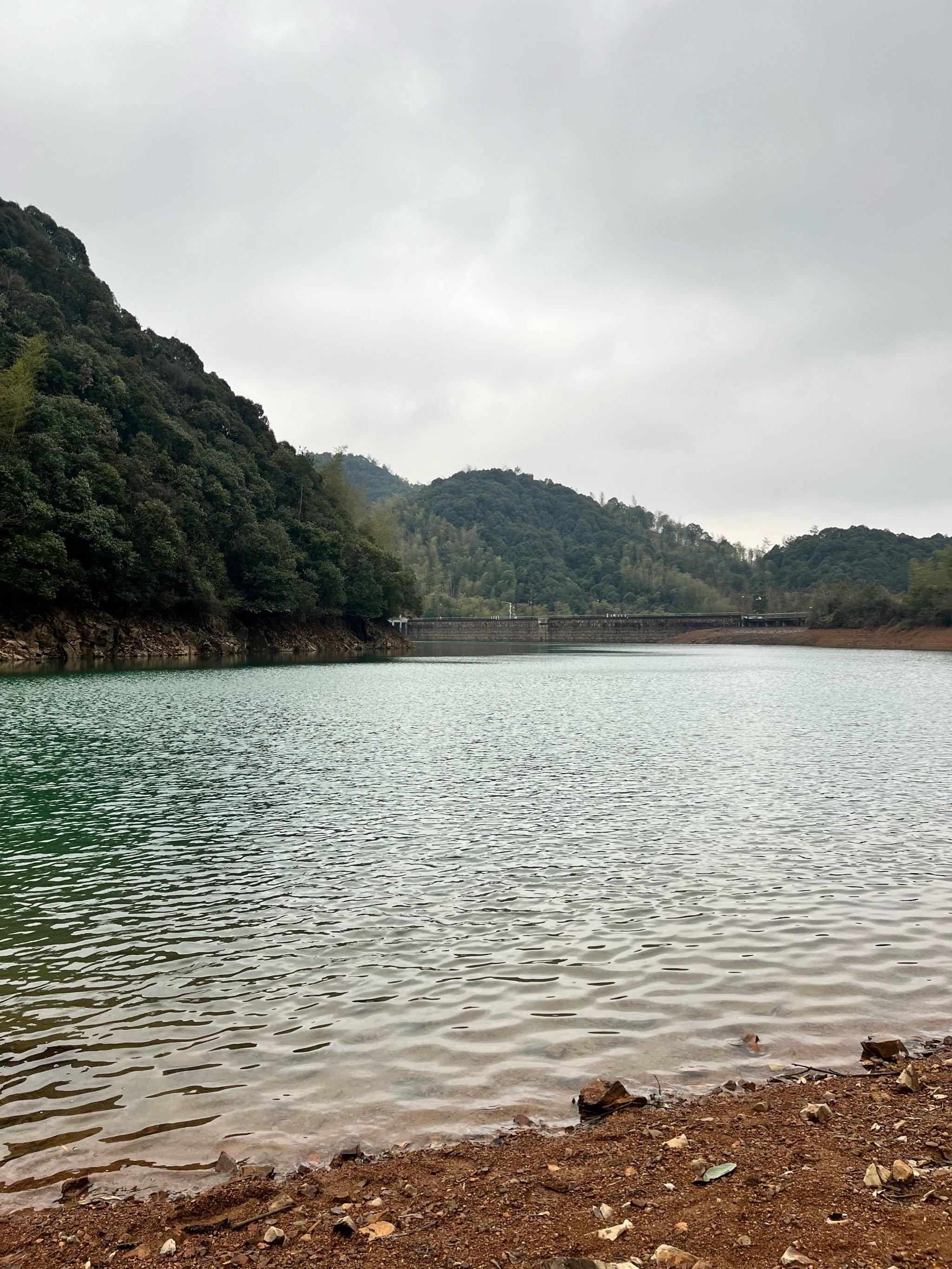 青山村水库图片