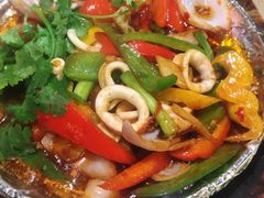 铁板鲜鱿筒-潮锅(西村财富公馆店)