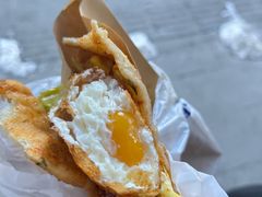 爆浆炸蛋-小红车炸蛋葱油饼