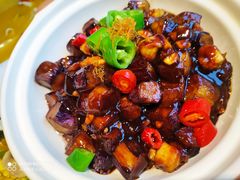 瑶柱茄子煲-杭越海鲜(迪荡店)