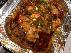 锡纸烤脑花-京韵胡同·酱香羊蝎子火锅涮肉(长寿路店)