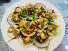 油泼扇贝-桐盛祥小船海鲜本地菜(栈桥店)