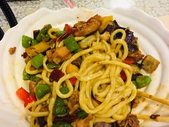 茄子肉丁小公鸡双拼拌面-文三里屯面馆(三里屯店)