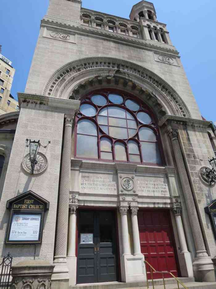 the first baptist church in the city of new york-"浸信会教堂