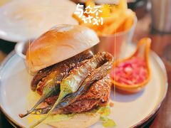 厚切培根陈皮牛肉汉堡-bluefrog蓝蛙(皇庭广场店)