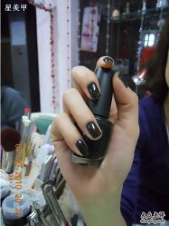 OPI墨绿色-星美甲