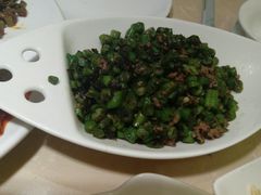 榄菜四季豆炒肉末-顶顶香煎饼家常菜(金花南路店)
