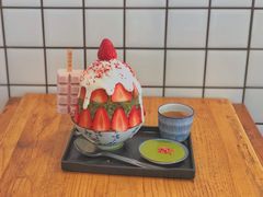 抹茶生乳かき氷-WONDER ICE 萬得冰田(建設路总店)