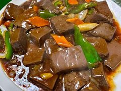 熘羊血-正宗本溪县羊汤