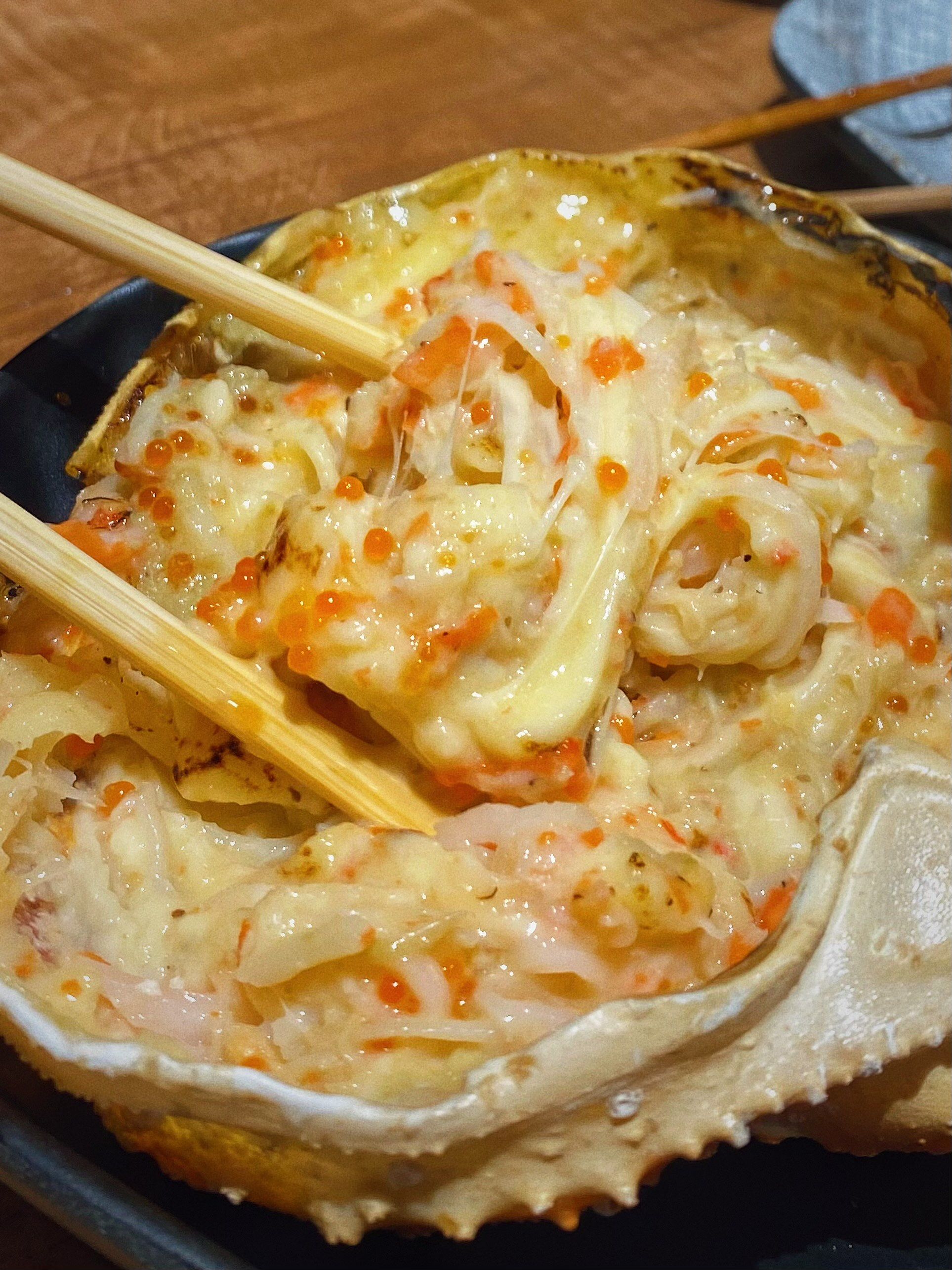 n甲壳烧
全餐最喜欢!好大一个蟹壳,里面塞了