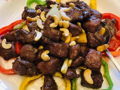彩椒牛肉粒-万宝海鲜舫(劳动公园店)