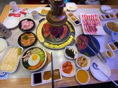 烤盘内的芝士玉米-韩宫宴烤肉·料理(苏州中心店)