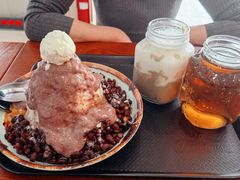 火山红豆牛奶冰-鲜芋仙(罗斯福店)