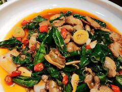 辣椒炒肉-古萧汪家羊肉馆(淮北四马路店)