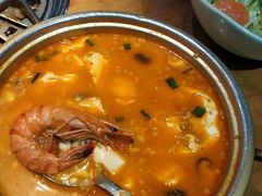海鲜嫩豆腐汤配米饭-老炉家木炭烤肉(长江国际店)