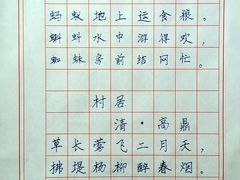 学员作品-赵汝飞练字(南京路国际贸易中心校区)
