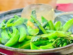 啫啫虾酱芥兰煲-香港祥正飯店·正宗灣仔50年海鲜老字号