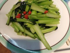 清炒本地小油菜-清真.德枭炕肉店.青海菜(大新街夜市店)