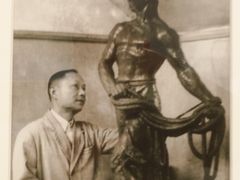 照片《张充仁创作雕塑〈停航〉》-上海油画雕塑院