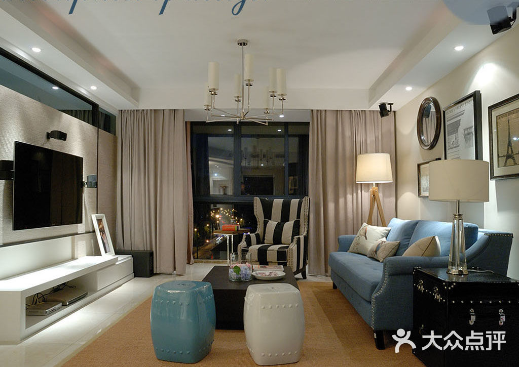 光启城 装修设计 全包装修 蓝月装饰设计 风格: 美式 户型: 两室户