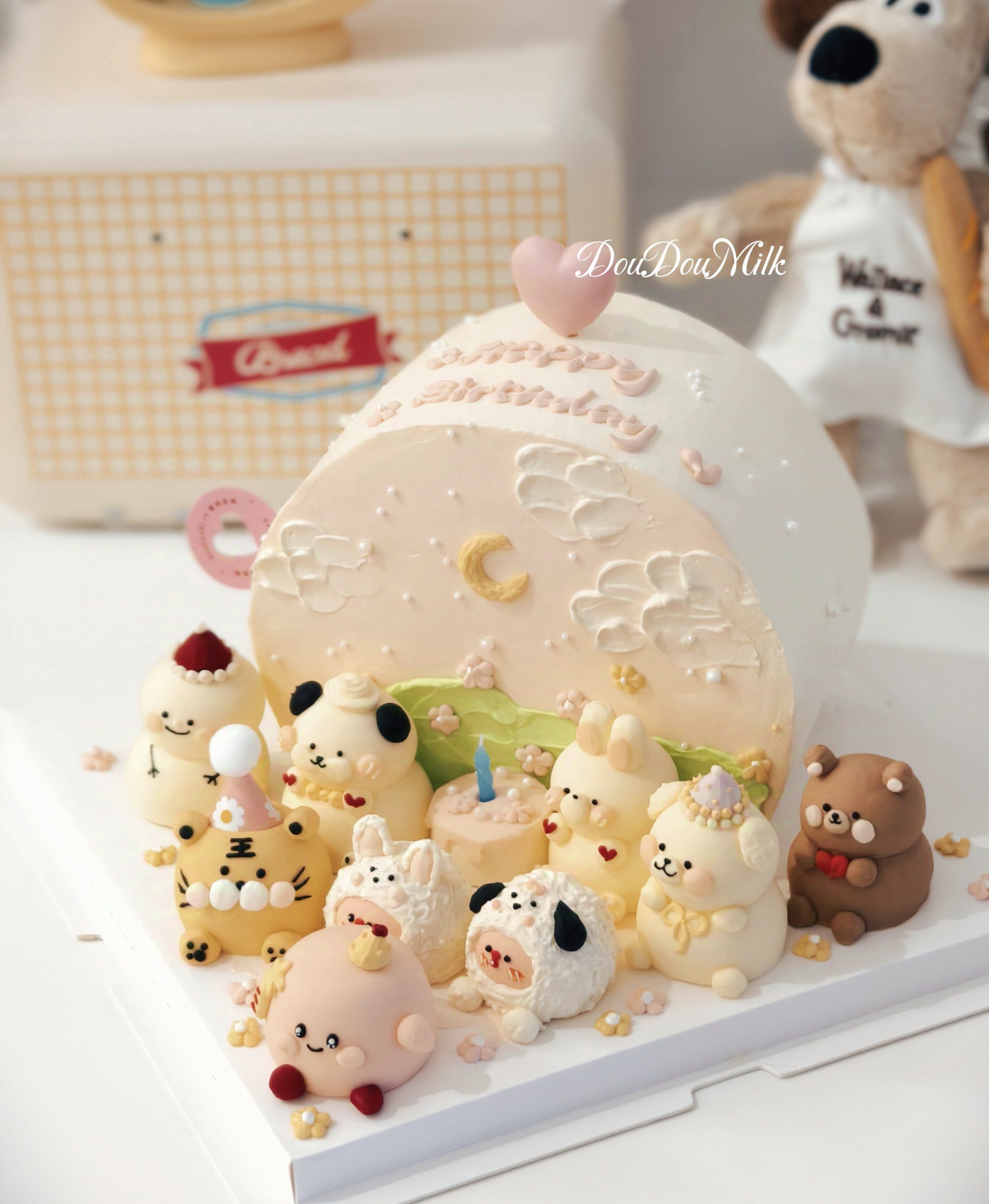 立体小动物蛋糕