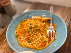 番茄奶油火腿蘑菇汁意大利面-么么咖啡(燕郊店)