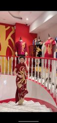 -金扣子旗袍新娘装订婚喜婆婆喜妈妈定制(宽厚里旗舰店)