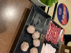 自助取餐区-幸运牛汕头小黄牛牛肉火锅(梅林店)