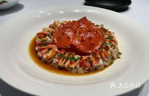 Black Pork Vinegar Steamed Red Crab