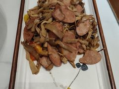 烟竹笋炒腊肠-天龙宝严素食馆(大兴善寺店)
