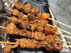 烤熟牛筋-啊美丽炭火烤肉(滑翔一店)