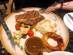 碳烤澳洲肉眼牛排配蛋-bluefrog蓝蛙(皇庭广场店)